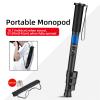 XEGZLH Adjustable Aluminum Alloy Camera Extension Rod for DSLR and Smartphones 1/4 Port Monopod with Lanyard Strap view 3