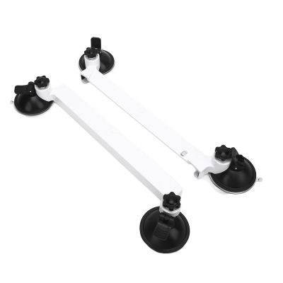 Baxnore Satellite Suction Cup Mount Kit Weatherproof Compact ABS RV Boat Car White Strong Hold for Mini Dish Antenna