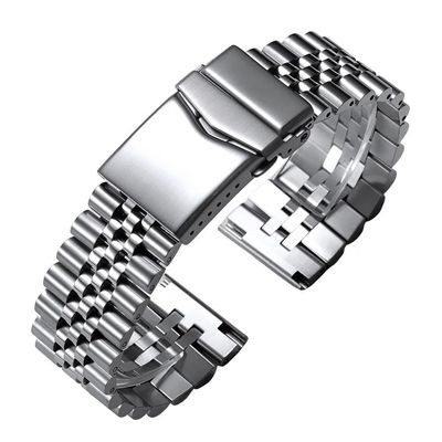 20/22mm Men's 316L Solid Stainless Steel Sports Watch Band fit for Seiko Jubilee Diving(22mm)