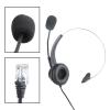 Obotsnoi 4-Pin RJ11 Monaural Corded Call Center Telephone Headset Headphone BK Earphone Headphonem in Ear Stereo Sound Noise Isolating Earbud Device Air Duct Noise-Cancelling USB view 2