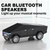 Futuristic Pickup Truck Bluetooth Speaker with LED Display Screen TWS Stereo, FM Radio, USB/TF Playback, LED Headlights, Built-in Mic, Gift for Truck Fans, Auto Style Lovers&Tech Collectors (Black) view 2