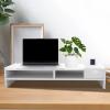 3-Tier Desk Shelf, Monitor Display Stand, Computer Office Organizer, Space-Saving Desktop Solution, Smooth Sturdy Construction, Ideal Filing Reading Writing Setup, Perfect Dorm Home Business view 3