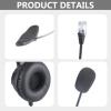 Aqfds 4-Pin RJ11 Monaural Corded Call Center Telephone Headphone view 3