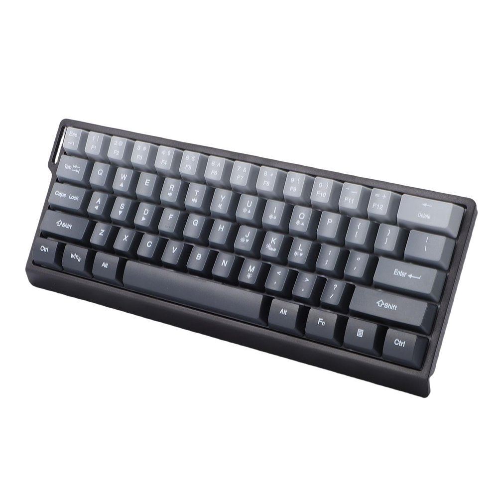 LICAEVEY Wired Gaming Keyboard, 61 Keys 60 Percent RGB Backlit, Compact Design, Ergonomic Keycaps, Seamless Gaming for FPS and Competitive Play