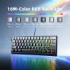 LICAEVEY Wired Gaming Keyboard, 61 Keys 60 Percent RGB Backlit, Compact Design, Ergonomic Keycaps, Seamless Gaming for FPS and Competitive Play view 2
