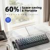 LICAEVEY Wired Gaming Keyboard, 61 Keys 60 Percent RGB Backlit, Compact Design, Ergonomic Keycaps, Seamless Gaming for FPS and Competitive Play view 4