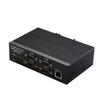 AoQhir 4 Port RS485 RS232 RS422 Serial Device Server DIN Rail Mount Industrial Ethernet Converter 10 100Mbps Multi Protocol Serial to Network Module view 1