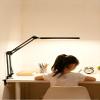 Full Spectrum Eye-Caring Clip On Desk Lamp, USB Rechargeable & Plug-in Reading Light for Study, Bedside, Dorm (Black Clamp Light (Aluminum) - 3 Temps & 10 Brightness) view 1