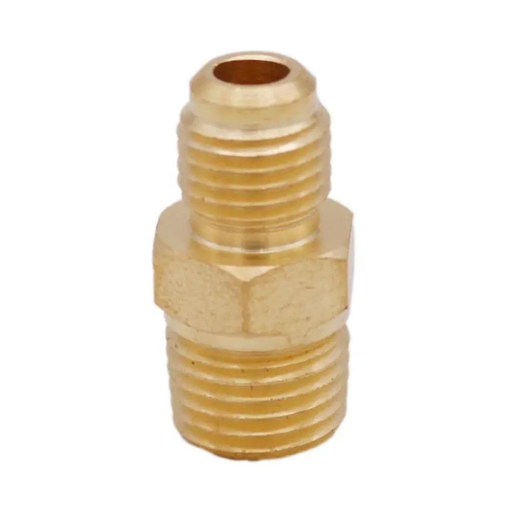 DOUDOUSUN Wires and Cables Adapter 1/4" MFL x 1/4" Male NPT Brass Fitting, Replacement of CO2 Regulator/CO2 Manifold/Beer Gun, Brewer Hardware Wires and Cables