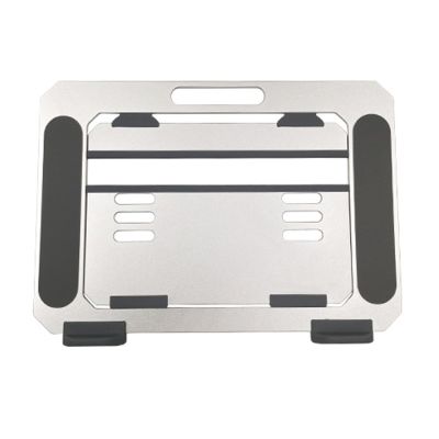 Aluminium Alloy Laptop Stand, Portable Foldable Laptop Holder Stand for Heat Dissipation, Adjustable Height Laptop Mount with Non - Slip Design, Lightweight Laptop Riser for 14 Inc