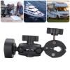 Car RV Pole Clamp Mount Adjustable Pipe Mounting Kit for Roof Rack Ladder Boat Yacht Sturdy Aluminum Alloy ABS Compact Design Easy Install Satellite Dish Holder view 3