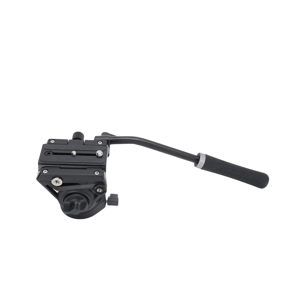 Aumotop Professional Hydraulic Fluid Head Solid and Stable Arrow Storage Case Plate for Tripod DSLR Camera Users