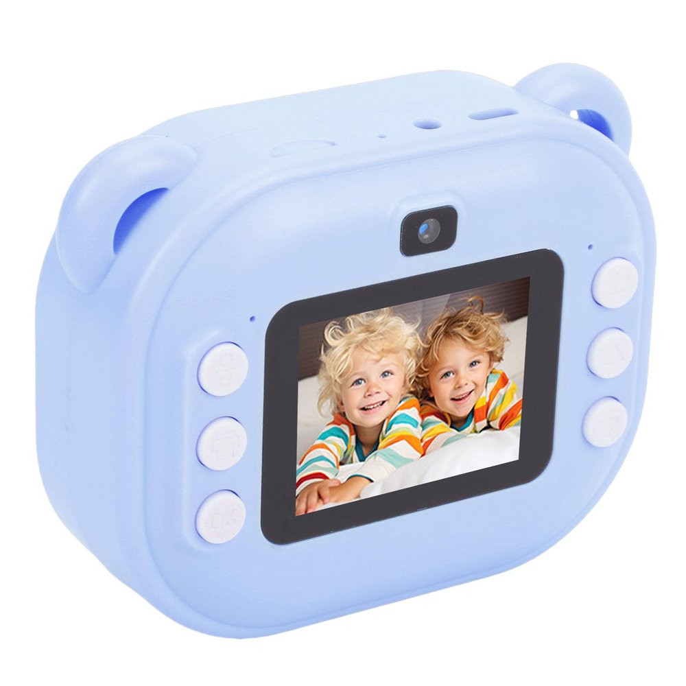 Yoidesu Kids Instant Print Camera, 48MP Printable Digital Camera with 2.0 Inch HD Color Screen, 16X Zoom, Thermal Printing, 2 Rolls, for Boys Girls (Sky Blue)