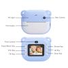 Yoidesu Kids Instant Print Camera, 48MP Printable Digital Camera with 2.0 Inch HD Color Screen, 16X Zoom, Thermal Printing, 2 Rolls, for Boys Girls (Sky Blue) view 2