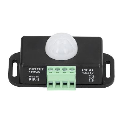 Hyuduo PIR Sensor, Infrared Motion with Adjustable Delay Time 1-10 Minutes and 8m Sensing Distance for Cabinet Bathroom Corridor Stair Garage