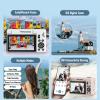 Pomya Digital Camera 4K 75MP 18X Zoom, WiFi Mirrorless Camera with 3.0 Inch Flip Screen, APP Beautify Function, for Travel Landscape Portrait (White) view 2