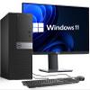 Dell Tower Desktop Computer PC Intel Core i5 6th Gen Processor 16 DDR4 RAM 256 SSD 22-in LED Monitor Keyboard & Mouse Wi-Fi Home, Office, Business Desktop Windows 11 Pro (Renewed) view 1