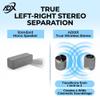 ADX True Wireless Stereo Split Speakers Detachable Wireless 5.3 System with Dual 52mm Drivers for Immersive Cinematic Audio & Clear Outdoor Volume (Gray) view 3