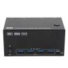 Hamwesh KVM Switch, 4 Monitors 2 Computers DisplayPort 8K 60Hz 4K 144Hz, with 4 USB 3.0 Ports, for OS X Unix (US Plug) view 1