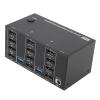 Hamwesh KVM Switch, 4 Monitors 2 Computers DisplayPort 8K 60Hz 4K 144Hz, with 4 USB 3.0 Ports, for OS X Unix (US Plug) view 4