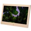 10.1-inch HD Digital Photo Frame, Wall-Mounted Picture and Video Player (Black/Champagne Gold) view 1