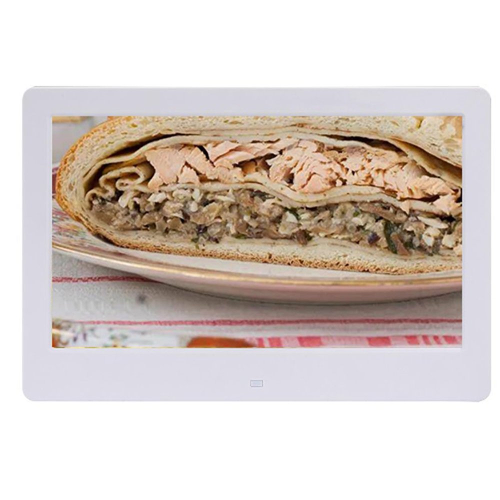 12.5-inch IPS Digital Photo Frame - High-Definition Display, Wall Mountable (White)