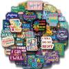 100 Unique Motivational Stickers for Adults Teens - Waterproof Inspirational Affirmation Vinyl Decals for Water Bottles, Laptop, Vision Board view 2