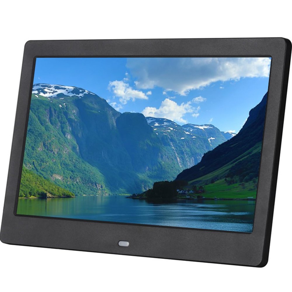 10.1-inch Digital Photo Frame with Calendar and Video Loop Function - Black