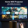 [1000 ANSI Lumens/Auto Focus/Built-in Apps] Outdoor 4K Projector with WiFi and Bluetooth,Smart TV OS & Dolby Atmos,1080P Projector with 300'' Display,Home Movie Projector view 2