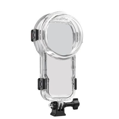 Aumotop X5 360 Degree Camera Diving Case Protective Shell for Underwater, High Clarity Dive Case for Action Camera, Professional Performance DivingSnorkelingSwimming - Transparent