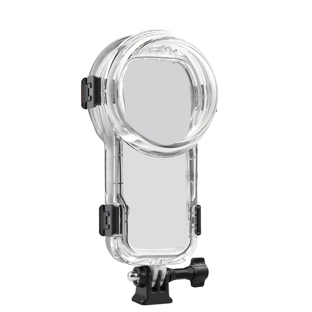 Aumotop X5 360 Degree Camera Diving Case Protective Shell for Underwater, High Clarity Dive Case for Action Camera, Professional Performance DivingSnorkelingSwimming - Transparent