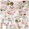 100pcs Coquette Stickers Pack - Cute Waterproof Vinyl Aesthetic Stickers for Girls | Laptop, Water Bottle, Phone, Guitar Decoration (Random Pink Designs) view 1