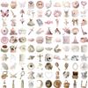 100pcs Coquette Stickers Pack - Cute Waterproof Vinyl Aesthetic Stickers for Girls | Laptop, Water Bottle, Phone, Guitar Decoration (Random Pink Designs) view 3