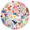 100 Pack Aesthetic Stickers - Waterproof Vinyl Decals for Water Bottle, Laptop, Journal | Cute Cartoon Watercolor Designs | Unique Gift Ideas for Girls, Teens, Adults view 2