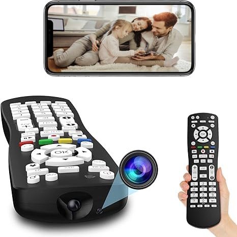 Live Party 2 in 1 Use WiFi HD 1080P Hidden Camera TV Remote Spy Camera with Video and Motion Detection for Indoor Home Security Wireless Nanny Cam