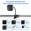 3 Pack Metal Flexible Clip Clamp Mount for Blink Outdoor 4, XT3, XT2, XT, Mini Security Camera (Black-3) view 2