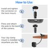 3 Pack Metal Flexible Clip Clamp Mount for Blink Outdoor 4, XT3, XT2, XT, Mini Security Camera (Black-3) view 4