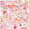 100pcs Coquette Stickers Pack - Cute Waterproof Vinyl Aesthetic Stickers for Girls | Laptop, Water Bottle, Phone, Guitar Decoration (Random Pink Designs) view 1