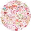 100pcs Coquette Stickers Pack - Cute Waterproof Vinyl Aesthetic Stickers for Girls | Laptop, Water Bottle, Phone, Guitar Decoration (Random Pink Designs) view 3