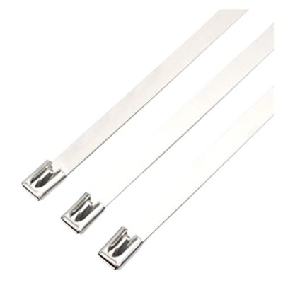 100Pcs Multi-Functional Wrap Coated Locking Stainless Steel Metal Cable Ties(4.6x300mm)