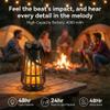 AURAUDIO Outdoor Bluetooth Speaker with LED Lights, Multi-Sync 200 Speakers Auto-Pairing HD Stereo, IPX6 Waterproof, Portable Wireless Speaker for Patio Cafe Decor Party (1 PCS LED) view 2