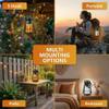 AURAUDIO Outdoor Bluetooth Speaker with LED Lights, Multi-Sync 200 Speakers Auto-Pairing HD Stereo, IPX6 Waterproof, Portable Wireless Speaker for Patio Cafe Decor Party (1 PCS LED) view 4