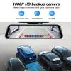 10" Mirror Dash Cam for MINI Cooper 2-Doors Cooper SE Electric, Front and Rear View Dual Cameras, Night Vision, 24H Parking Mode, 170 Wide Angle, Full Touch Screen Loop Recording view 2