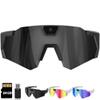 4K POV Sports Glasses with Camera, 120 Ultra Wide Angle HD Wearable Body Adventure Action Glasses, Cameras, for Cycling, Baseball and Outdoors Activities (Black, 64GB) view 1