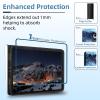 Case for Samsung Galaxy Tab S10 Lite / S10 FE / S9 FE 5G / S9 Tablet Case 10.9''/ 11'' Protective Sleeves,PU Leather Folio Multi-Angle Stand Cover w/Auto Wake/Sleep,Eagle Cosmic Fire view 3