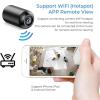 Indoor Security Camera, 2026 New Wireless Hidden Camera Spy Cameras for Home Use, HD Mini WiFi Security Cameras with Night Vision, Remote Viewing by Mobile App for Home & Office (Camera+128G) view 3