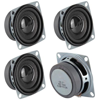 DWEII 4PCS 2" 8Ohm 3W Full Range Audio Speaker Stereo Woofer Loudspeaker for Arduino(8 ohm Speaker)