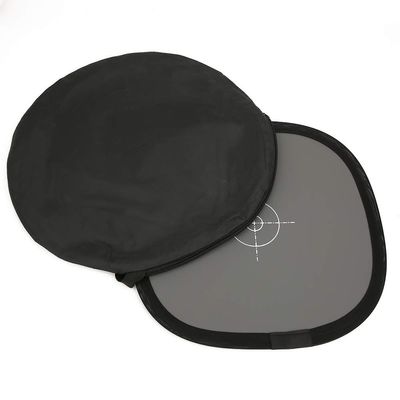 30cm Portable Gray Balancing Card, Double Sided Focus Board Reflector Plate, PU Material Photography Tool for Digital Cameras, Studio Accessories