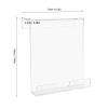Luocute Treadmill Tablet Holder, Acrylic Book Stand for Exercise Bike and Gym Equipment, with No Tools Assembly for Tablet, Phone and Magazines (7.09x6.3x2.48in) (Transparent) view 2