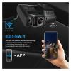 2160P WiFi GPS Logger Dual Lens Car Chip IMX323 Sensor Night Vision Camera Dash Cam Recorder(White,None) view 3